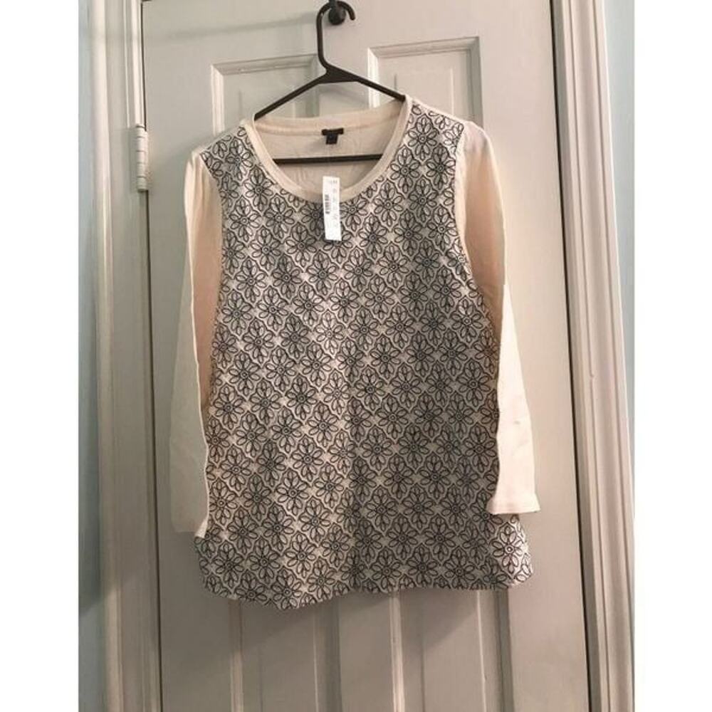 Jcrew‎ Women XL Shirt Cream Nwt